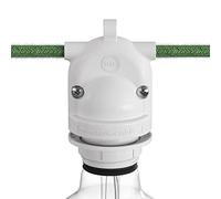 Eiva-2, douille pour extérieur avec double sortie IP65 culot E27 - Blanc
