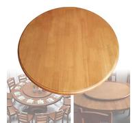 EIYAVVIDV 60 70 80 90 100 Cm Plateau Tournant Rond En Bois Pour Table À Manger Plateau Rotatif Grand Lazy Susan Plateau De Service Avec Roulement(Teak,100cm/40")
