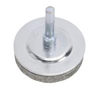 Ejoyous Affûteur de Lame de Tondeuse, Affûteur de Lame Diamant 100 pour Perceuse, Roue d'affûtage Entièrement en Métal avec Tige de 5 Mm pour Tondeuse, Ciseaux et Utilisateurs d'outils de Jardin