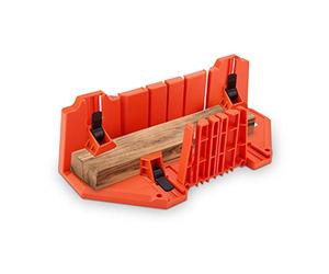 Ejoyous Boîte à Onglets, Support de Lame de Scie à Bois Universel, 35,5 cm, Outil de Serrage Réglable, Coupe Multifonctionnelle à 4 Angles