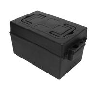 Ejoyous Boîte de Batterie, Boîtier Portable avec Une Bonne étanchéité, Plastique Haute Résistance, 7.5x7.5 X 12.2in pour la Marine Automobile RV Bateau Voyage Batteries de Remorque
