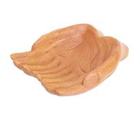 Ejoyous Bol à Mains Sculptées en MDF Offrant un Plateau à Mains 18 X 13 X 4,5 Cm Support de Rangement Décoratif pour Cristaux Clés Collection de Roches de Fruits sur étagère Table d'entrée pour