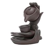 Ejoyous Bruleur D'encens Cascade, Brûleur D'encens à Reflux en Céramique Porte-encens en Cascade pour Décoration Intérieure Ornement D'aromathérapie