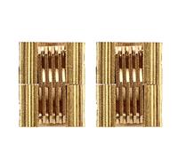 Ejoyous Charnières Cachées Charnières Dissimulées en Cuivre Ouverture à 180 Degrés Lien laminé 2 Pièces pour Portes d'armoires Coffrets Cadeaux Portes Pliantes et Projets de Bricolage en Bois ou en