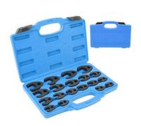 Ejoyous Coffret de 19 Clés Crowfoot Métriques, 8-32 mm, Acier Cr-Mo avec Trousse à Outils