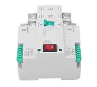 Ejoyous Commutateur de Transfert Automatique à Double Alimentation PC Contacts Argentés Commutateur de Transfert Automatique 2P AC 220 V Rail DIN Commutation Rapide pour les Usines, les Centres (63A)