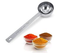 Ejoyous Cuillère à Mesurer Multifonction en Acier Inoxydable, 15 Ml, 30 Ml, Long Manche, Lisse, Trou de Suspension pour Cuisine, Bar, café, Assaisonnement en Poudre de café (30ml)