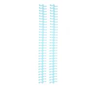 Ejoyous Dos de Reliure à Feuilles Mobiles, Peigne de Reliure en Plastique PP 30 Trous 10 Mm Découpable pour Environ 65 Feuilles, Organiseur de Papier Réutilisable pour étudiants, Enseignants, (Bleu
