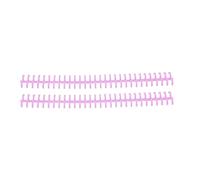 Ejoyous Dos de Reliure à Feuilles Mobiles, Peigne de Reliure en Plastique PP 30 Trous 10 Mm Découpable pour Environ 65 Feuilles, Organiseur de Papier Réutilisable pour étudiants, Enseignants,