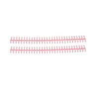 Ejoyous Dos de Reliure à Feuilles Mobiles, Peigne de Reliure en Plastique PP 30 Trous 10 Mm Découpable pour Environ 65 Feuilles, Organiseur de Papier Réutilisable pour étudiants, Enseignants, (Rose