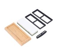 Ejoyous Ensemble de Pierres à Aiguiser les Couteaux, Pierre à Aiguiser Professionnelle, Kit de Pierre à les Couteaux, 1000 4000 avec Base Antidérapante et Guide d'angle pour de Chasse de Chef de