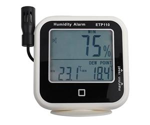 Ejoyous ETP110 Thermomètre Numérique Hygromètre -hygromètre Numérique avec Alarme LED Grande Affichage LCD et Capteur de 50 Cm pour L'atelier de Laboratoire House