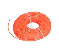Ejoyous Fil de de 100 M, Fil de d'herbe carré en Nylon de 2,4 Mm, Cordon de Remplacement pour Débroussailleuse à, Cordon de Orange pour la des Mauvaises Herbes de la Pelouse, du Jardin et de la Cour