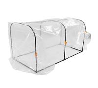 Ejoyous Film de Serre en Plastique Transparent PE avec Ensemble de Cerceaux 100 X 50 X 55 Cm Kit de Serre Chauffante pour Balcon, Terrasse, Jardin, Semis, Protection Contre Le Gel