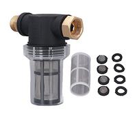 Ejoyous Filtre à Eau de Jardin de 3/4 Pouces, Filtre de Machine à Laver sous Pression avec Filtre à Eau de 100 Mailles, Tuyau D'arrosage, Filtre de Tuyau D'arrosage pour Nettoyeurs Haute