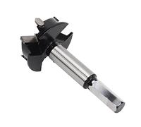 Ejoyous Foret Forstner 35 Mm à 3 Lames en Acier allié, avec Butée | Acier allié, 63-65HRC, évacuation des Copeaux à 3 Lames, Ferrure de Charnière, Usage Bois Plastique, Fraise à Trous pour le