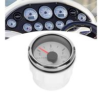 Ejoyous Indicateur de Niveau d'eau, Jauge de Réservoir d'eau 52 mm/2 Alarme Intelligente DC pour Bateau Marin RV 0-190 Ohm Capteur Européen 9-30 V (White)