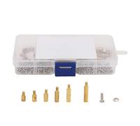 Ejoyous Kit d'assortiment de 180 Pièces de Fixations d'écrous à Vis Unidirectionnelles en Acier au Carbone avec Boîte M2 M2,5 M3 pour l'assemblage de Réparation électronique et les Utilisateurs