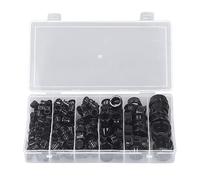 Ejoyous Kit de Passe-câbles, Assortiment de 160 Passe-fils en Plastique et Nylon, 8 Mm, 10 Mm, 11, 16, 19, 25, Protection de Câble et Isolation contre les Vibrations pour électriciens Bricolage
