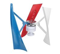 Ejoyous Kit d'éolienne Verticale 300 W avec Générateur à Aimant Permanent, 3 Lames Composites en Nylon, Démarrage de 4,9 Pieds/s, Fonctionnement 113 F pour Bateaux, Cabines, Camping-Cars