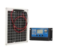 Ejoyous Kit Panneau Solaire 15W, IP67, Contrôleur de Charge 50A 12V 24V,