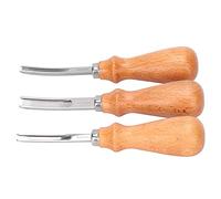 Ejoyous Liseret en Cuir, Acier à Haute Teneur en Carbone | Manche en Bois, Largeurs 4mm 6mm 8mm, Sacs à Main Portefeuilles Ceintures, Bricolage Artisanal, Projets de Couteau Biseau