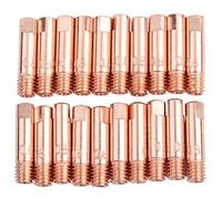 Ejoyous Lot de 20 Embouts de en Cuivre, Buse de Soudage Mig Mag Tube de Torche de Soudage Embouts de Soudage pour Torche de Soudage Binzel 15AK MIG/MAG (0.8)