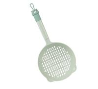 Ejoyous Louche d'écumoire Passoire à Mailles Fines Cuillère d'écumoire Bol en Nylon avec Poignée en PVC Filet Profond de Grande capacité pour Frire la Soupe Bouillante Servant dans la Cuisine à
