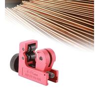 Ejoyous Mini Tuyau de Tuyau de de Tube Réglable pour les Tuyaux en Aluminium en Cuivre en PVC 3-22 Mm avec une Lame Compacte en Alliage de Zinc Outil Rouge Noir