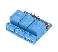 Ejoyous Module de Relais à 3 Canaux Carte de Relais Optocoupleur isolé Déclencheur de Niveau Haut et Bas AC0 à DC30V 0 à 7A Câblage de Terminal pour le Contrôle d'automatisation MCU (12V)