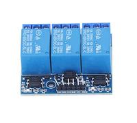 Ejoyous Module de Relais à 3 Canaux Carte de Relais Optocoupleur isolé Déclencheur de Niveau Haut et Bas AC0 à DC30V 0 à 7A Câblage de Terminal pour le Contrôle d'automatisation MCU (5v (compatible