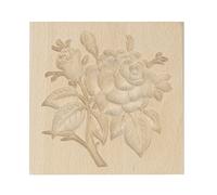 Ejoyous Moule à Biscuits en Bois de Hêtre avec Motif sculpté, Presse à Biscuits Lavable et Réutilisable à Dégagement Facile pour la Cuisine à Domicile et les Familiaux (rose)
