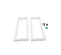 Ejoyous Pack de 2 consoles murales cadre, support lavabo design, supports pour étagères, support console pour lavabo, pour support étagère lavabo, porte-serviettes (BLANC)