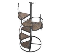Ejoyous Petite Étagère pour Plantes en Métal, Support pour Pots de Fleurs à Plusieurs Niveaux, Escaliers Modernes