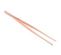 Ejoyous Pince à épiler de Cuisine en Acier Inoxydable, 30 Cm, avec Pointe Dentelée et Poignée Ergonomique pour la Cuisson, les Grillades et Atteindre les Espaces étroits (Or Rose)