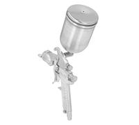 Ejoyous Pulvérisateur de Peinture à Air Pulvérisateur de Peinture Portatif en Aluminium 400ML G1 4 Buses en Acier Inoxydable à Alimentation par gravité 0,25 à 0,4 MPa pour Le Travail du Bois Marin