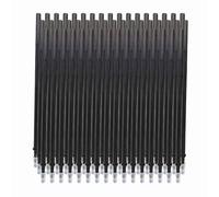 Ejoyous Recharges d'encre Gel Effaçables Paquet de 100 Recharges de Stylo Noir Pointe Fine en Carbure de 0,5 Mm Remplacement d'écriture Lisse pour les étudiants, les Enseignants, le Bureau, (50