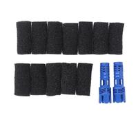 Ejoyous Remplacement de l'épurateur de Queue de Tuyau de Balayage pour Nettoyeur de Piscine, épurateurs de Queue en Plastique et Filtre en Coton, Paquet de 12 avec 2 Remplacements, Réduit Les
