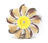 Ejoyous Roue de Polissage en Sisal, Arbre 6 Mm, 120, 180 (6 manches de | Toile émeri en Sisal, élimination de la Rouille et de la Peinture, Bois Plastique, Tige de 6 Mm, Perceuse électrique