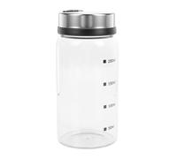 Ejoyous Salière, Shaker d'assaisonnement en Verre Transparent avec Couvercle en Acier Inoxydable, Bec Verseur Réglable, Distributeur Compact de 7 Oz 200 Ml pour Comptoir de Cuisine, Maison, Table