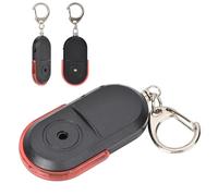 Ejoyous Sifflet de Recherche de tecteur de clé sans Fil avec Fonction D'alarme, Sifflet, Lumière LED et Batterie pour Animaux de Compagnie, Localisateur de Porte-clés, Traceur (Rouge)