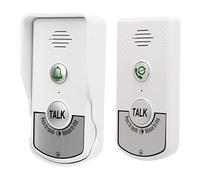 Ejoyous Sonnette Visiophone sans Fil 1000m, Système D' Vocal avec Batterie 2000mAh IP54 écran Lumineux Intelligent pour Maisons, Hôtels, Villas, Usines, Hôpitaux