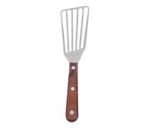 Ejoyous Spatule à Poisson, Spatule en Acier Inoxydable avec Manche en Bois, Poignée Ergonomique, Multi-usage pour Frire les Steaks de Poisson et les Sautés, Passe au Lave-vaisselle pour le Grill de