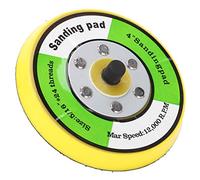Ejoyous Support de Ponceuse Rond en ABS, Support de Patin de Ponçage de 4 Pouces pour le Meulage des Bords et des Surfaces, Polissage et Polissage, Utilisateurs de Machines, Base Monobloc