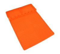 Ejoyous Tapis à Outils pour Plaque de Cuisson, Tapis à Outils en Silicone avec 8 Fentes 40,6 X 29,2 Cm, Résistant à la Chaleur, Antidérapant, Facile à Nettoyer, pour Plaque de Cuisson, Utilisation