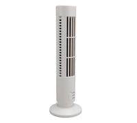 Ejoyous Ventilateur Colonne Portable sans Pales, Ventilateur de Bureau USB Silencieux, Mini 2 Vitesses, Design ABS pour Maison Chambre Bureau (WHITE)