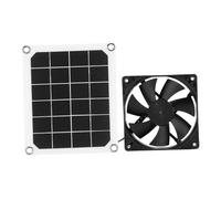 Ejoyous Ventilateur D'extraction à énergie Solaire, Ventilateur D'extraction de Panneau Solaire 6V 10W Ventilateur Solaire étanche Ventilateur de Serre de Panneau Solaire USB pour Serre de RV Maison
