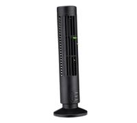 Ejoyous Ventilateur sans Pales USB Portable Tour Silencieux 2 Vitesses Oscillation Flux D'air Fort Design Compact élégant avec Alimentation 5V DC pour Maison Bureau Chambre (BLACK)