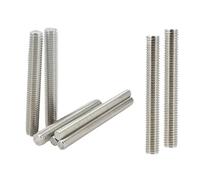 EJvkrbtx Barre entièrement filetée en acier inoxydable 304 | M3-M6 16-500mm 1/2/3/5/10 pièces : support de pince d'ancrage, boulon en U, foret coupé à chaud(160mm (2Pcs),M6)