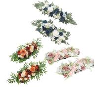 EKalgretrA Fleur Arche Mariage Guirlande de Centre Table Fleurs en Arc Artificiel, for Mur, Signe cérémonie Mariage, décoration Florale(Option 8 B)